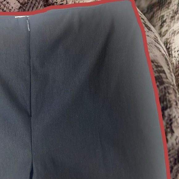 Joseph Ribkoff Black Ponte Crepe Zip Front Stretch Straight Leg Pants Size 10 - Picture 5 of 11